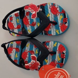 Wonder nation toddler boys crab sandals